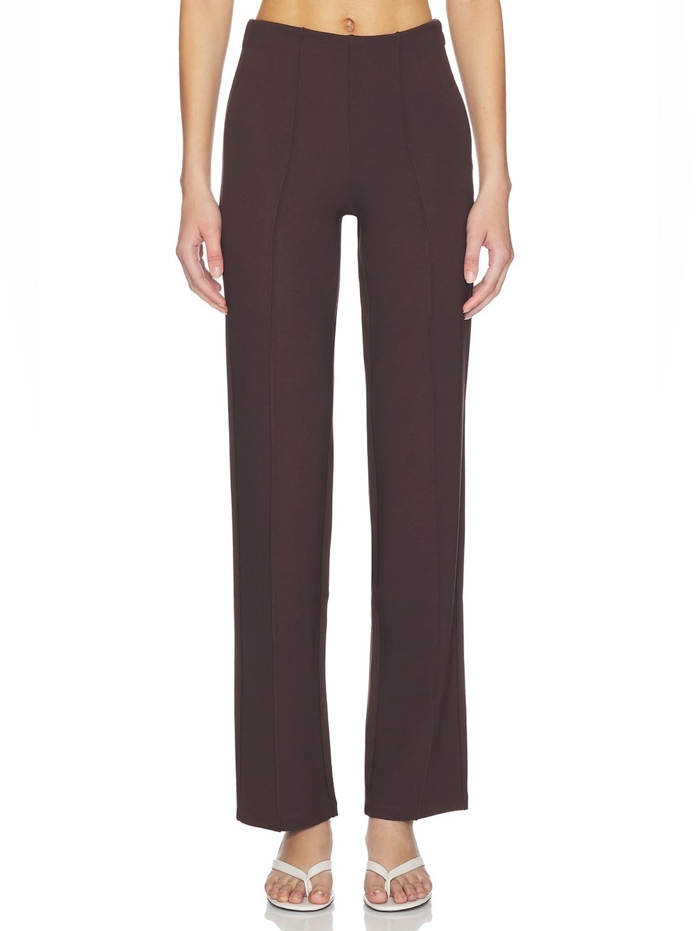 SKIMS (BLP) The Essential Pants High Waist Pintuck Straight Pant